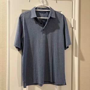 Cutter & Buck Polo Shirt Men's Medium Blue Short Sleeve Golf Casual Sport